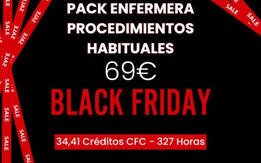 Pack Black Friday enfermera procedimientos habituales