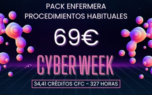 Pack Cyber Week enfermera procedimientos habituales
