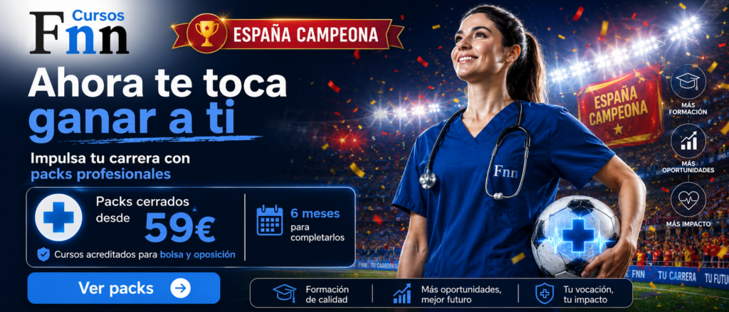 Packs profesionales Cursos FNN desde 75 euros para bolsa y oposición