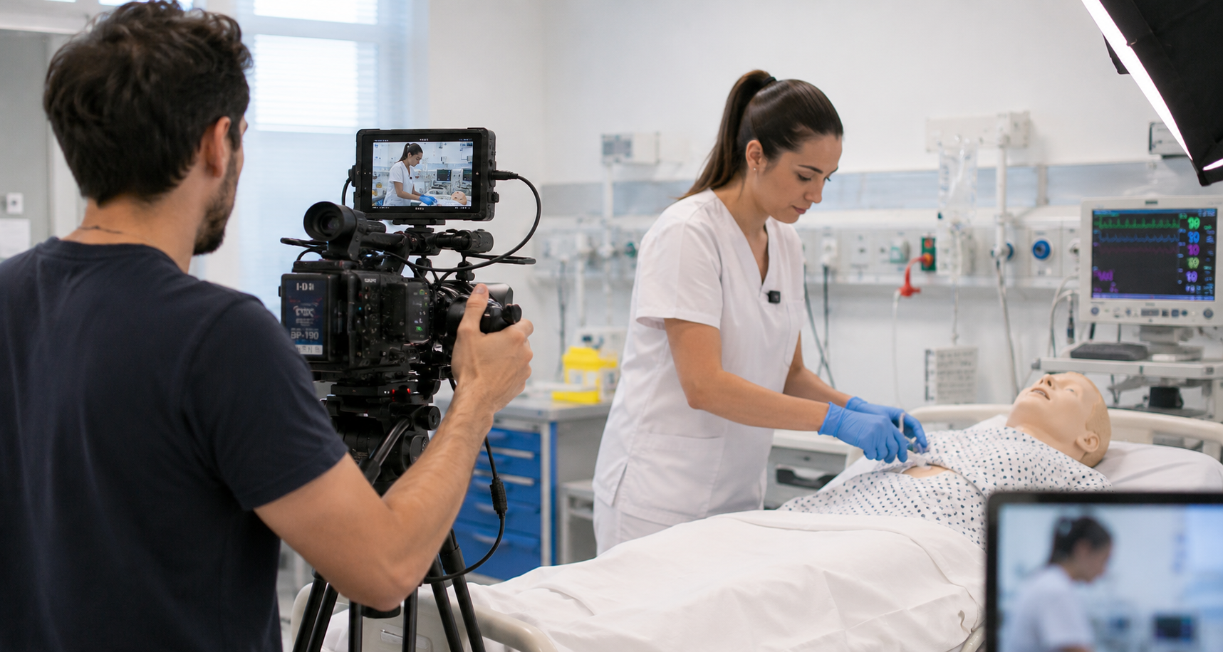 Grabación de contenidos sanitarios de CursosFNN